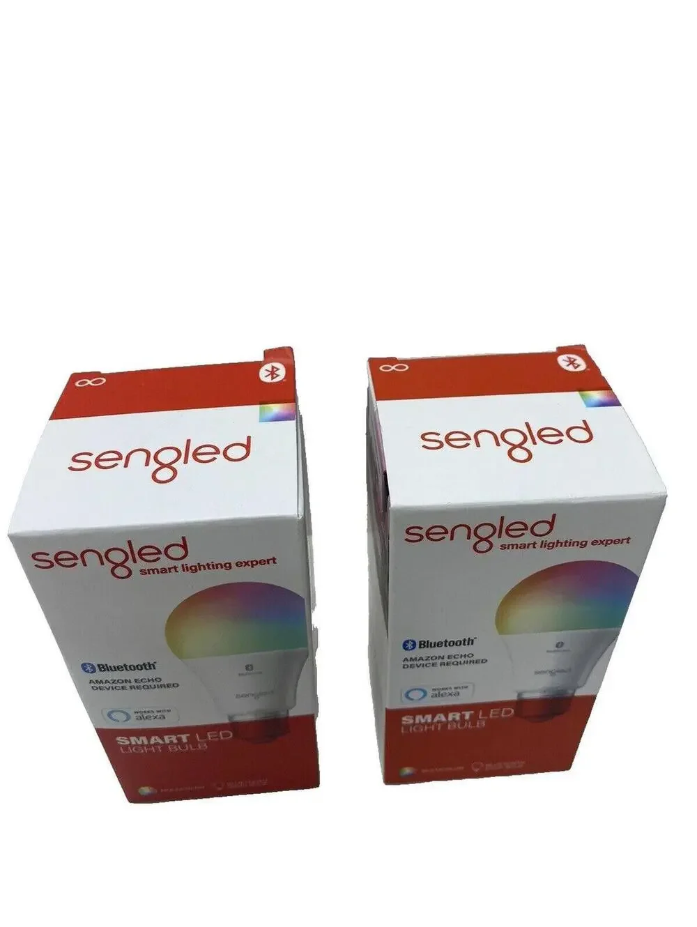 Sengled Smart Light Bulbs Bluetooth Mesh Color LED Alexa Control 2 Pc New